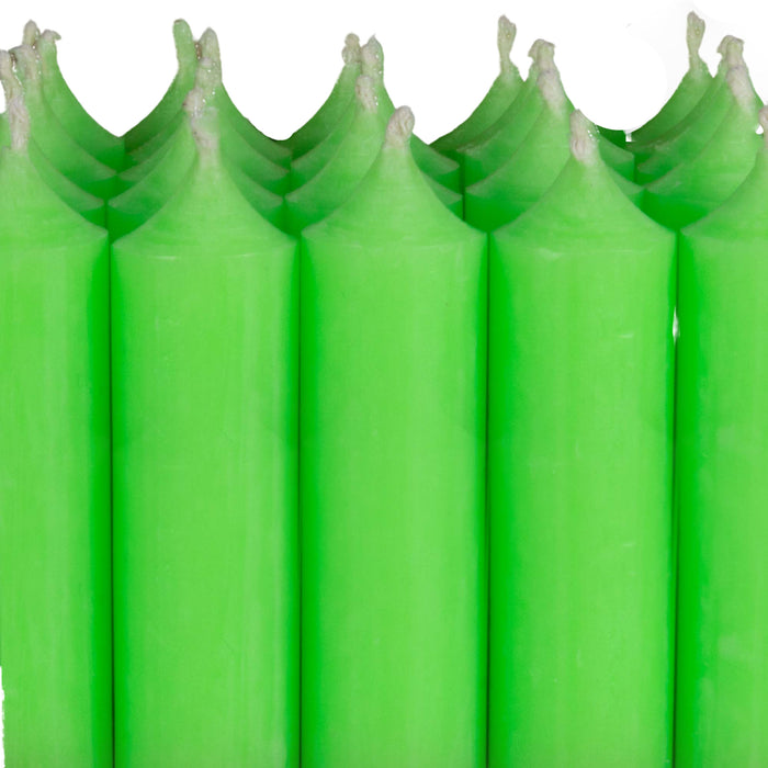 N20 Neon Green, Regular Dinner Candles