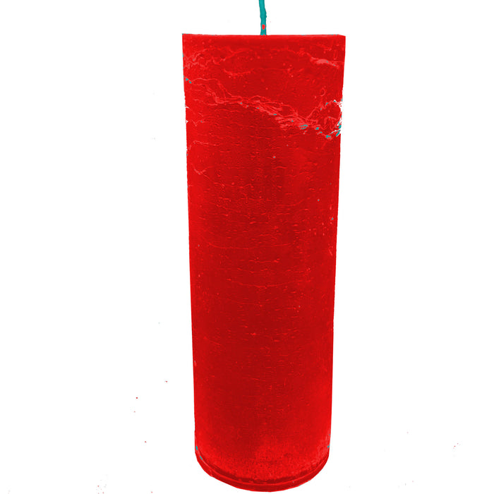 Red Pillar Candle – English Garden or Unscented