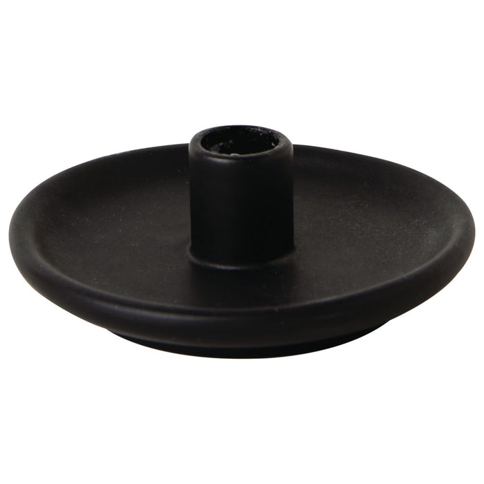 Black Porcelain Candle Holder – Fits Ø13mm Taper Candles