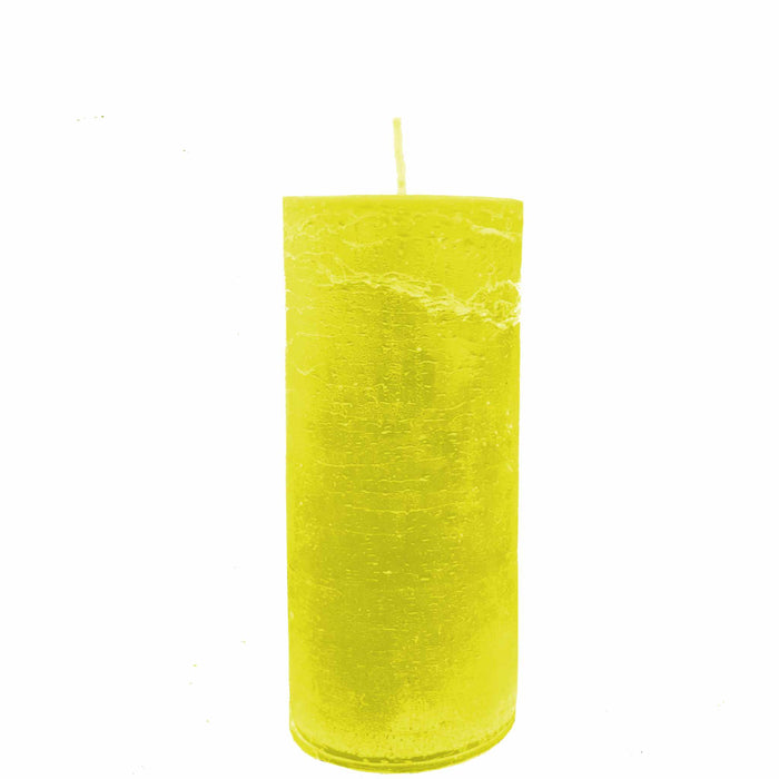 Lime-Green Pillar Candle – Repelled! or Unscented