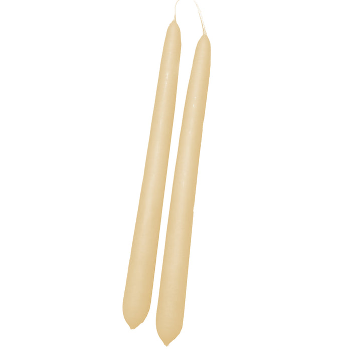 Handmade Dinner Candles/ Pair - Sandstone