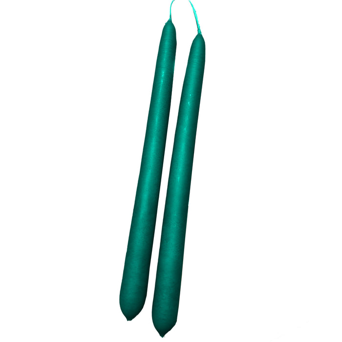 Handmade Dinner Candles/ Pair - Deep Teal