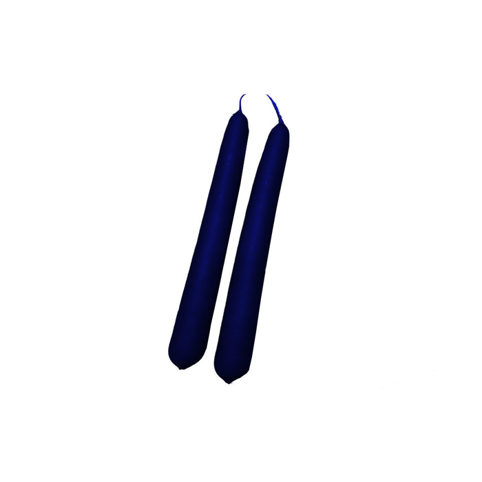 Handmade Dinner Candles/ Pair - Navy Blue