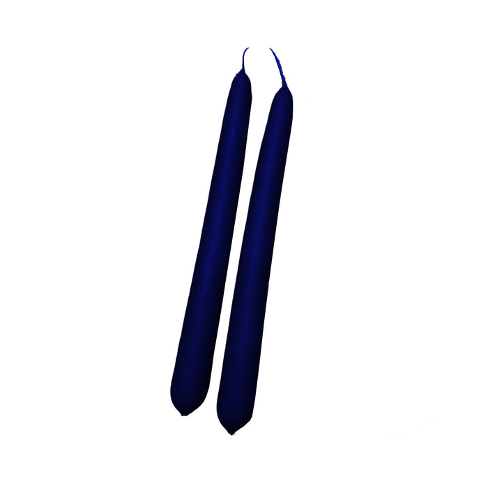Handmade Dinner Candles/ Pair - Navy Blue