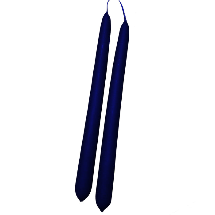 Handmade Dinner Candles/ Pair - Navy Blue