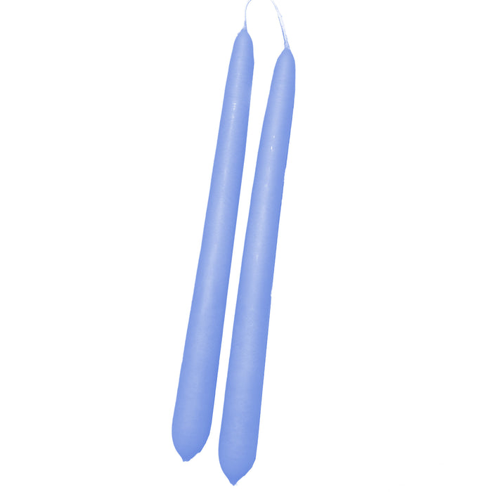 Handmade Dinner Candles/ Pair - Sky Blue