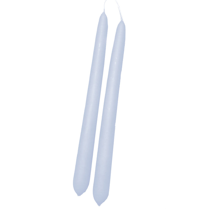 Handmade Dinner Candles/ Pair - Powder Blue
