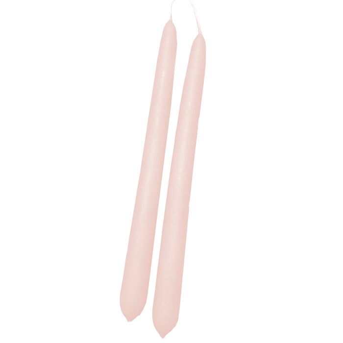 Handmade Dinner Candles/ Pair - Antique Blush