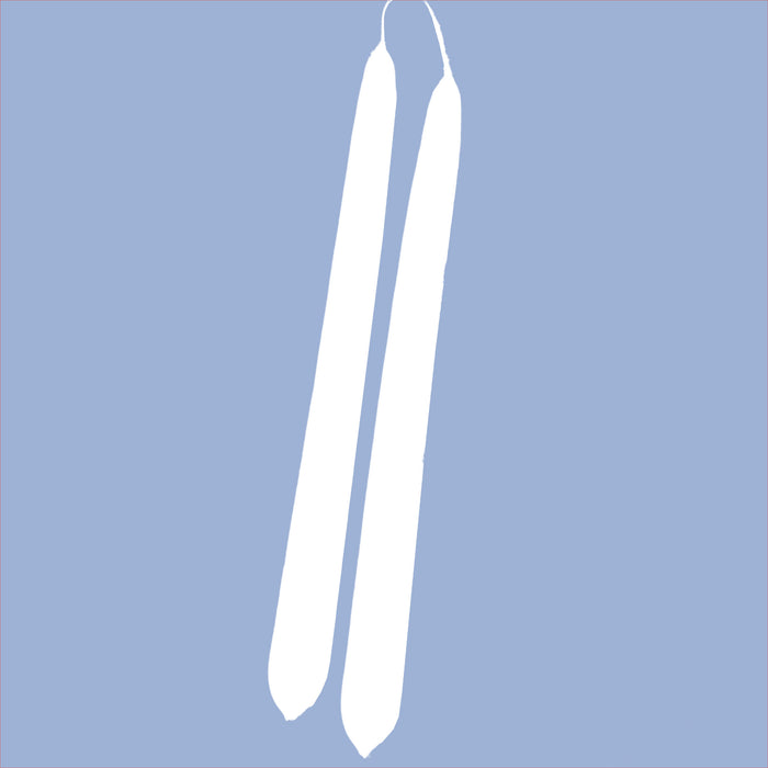 Handmade Dinner Candles/ Pair - Warm White