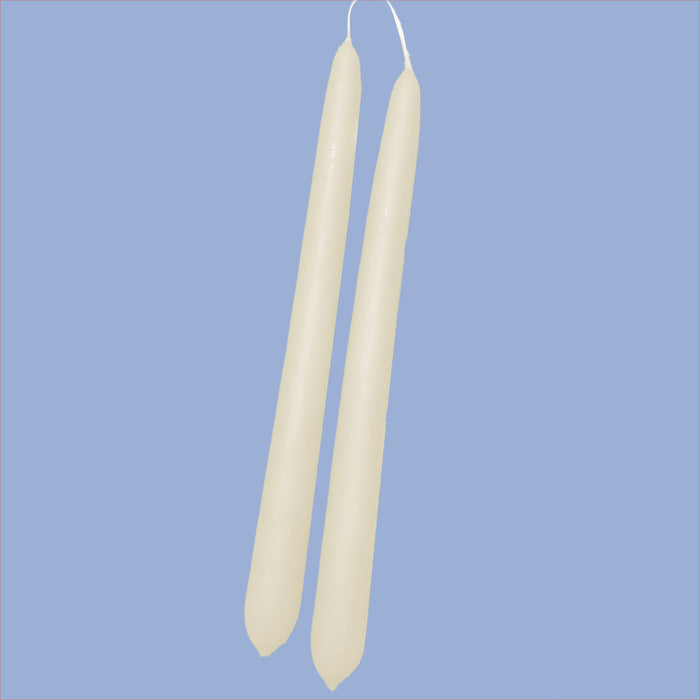 Handmade Dinner Candles/ Pair - Soft Cream