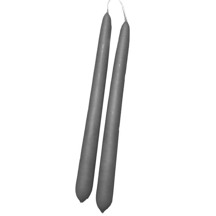 Handmade Dinner Candles/ Pair - Stone