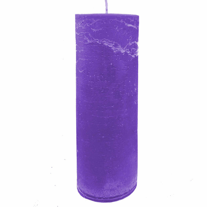 Purple Pillar Candle – Lavender or Unscented