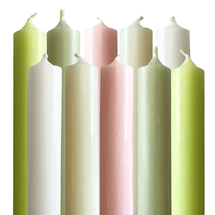 Dinner Candles, Short x 10 Wedding Mix
