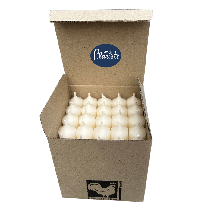 Ivory, Short Dinner Candles