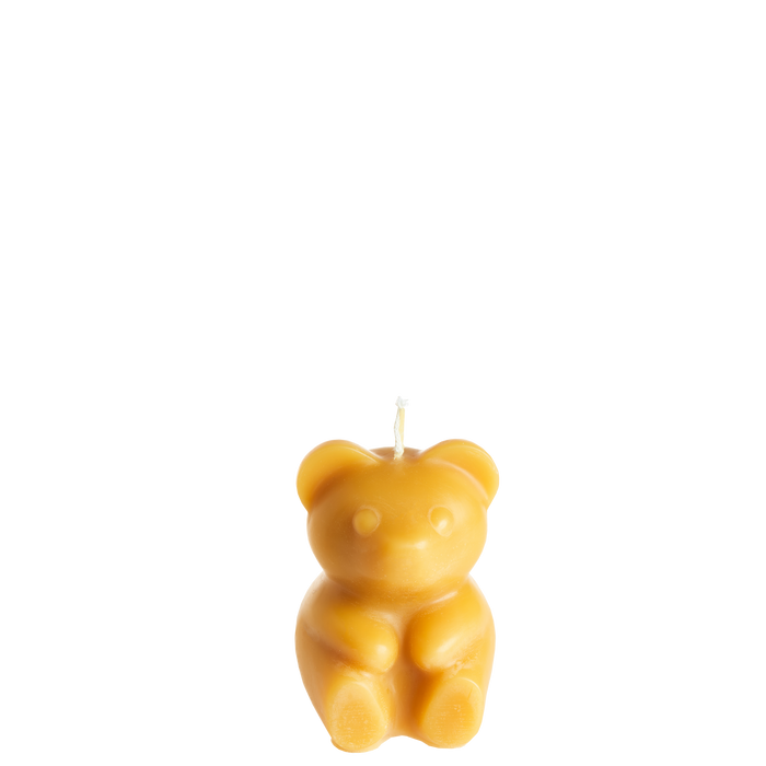 Beeswax Teddy Candles