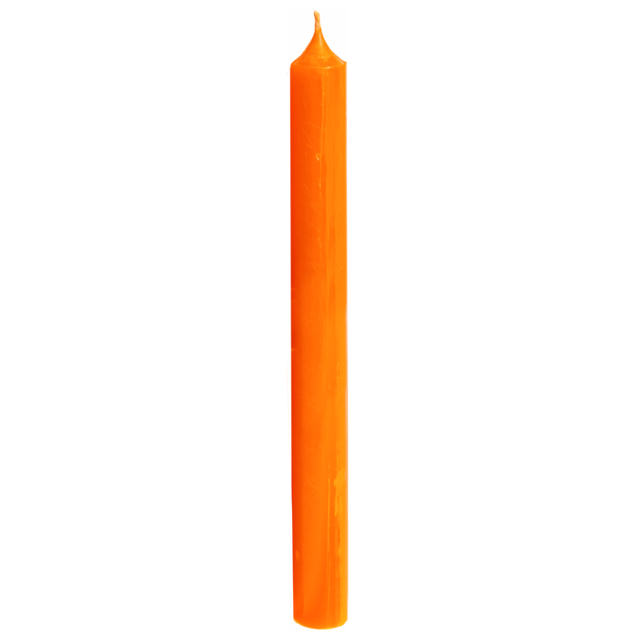 04-Orange, Tall Dinner Candles