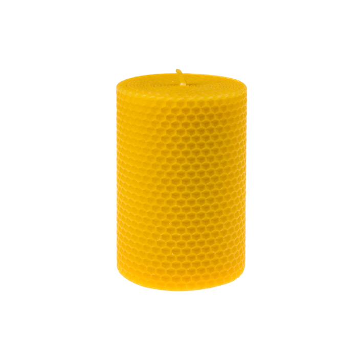 Honeycomb Beeswax Pillar Candles