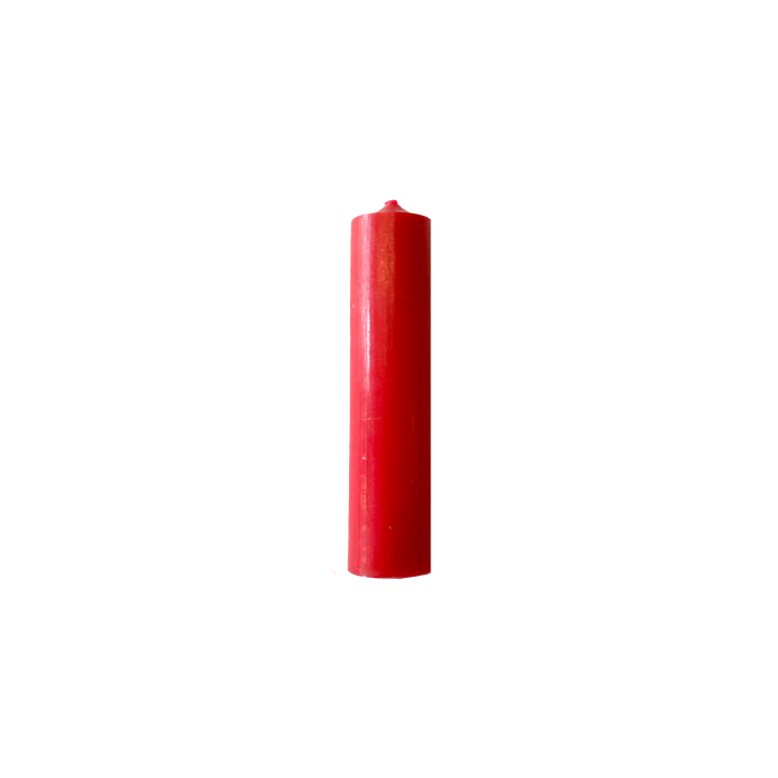 Crimson Red, Short Dinner Candles