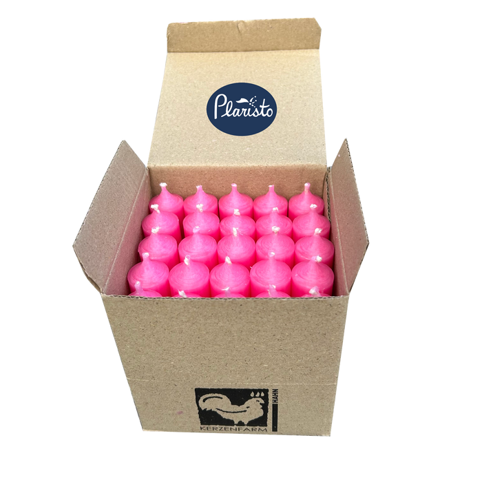 Pink, Short Dinner Candles