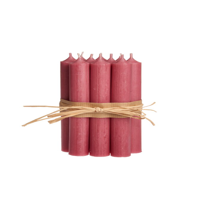 Old Rose, Short Dinner Candles