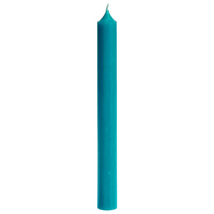 18-Turquoise, Tall Dinner Candles