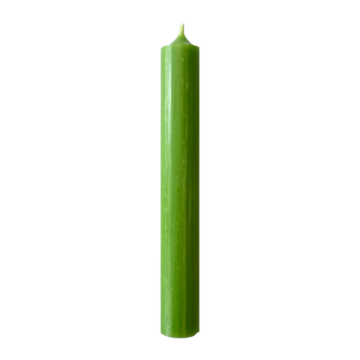 20 Green, Regular Dinner Candles