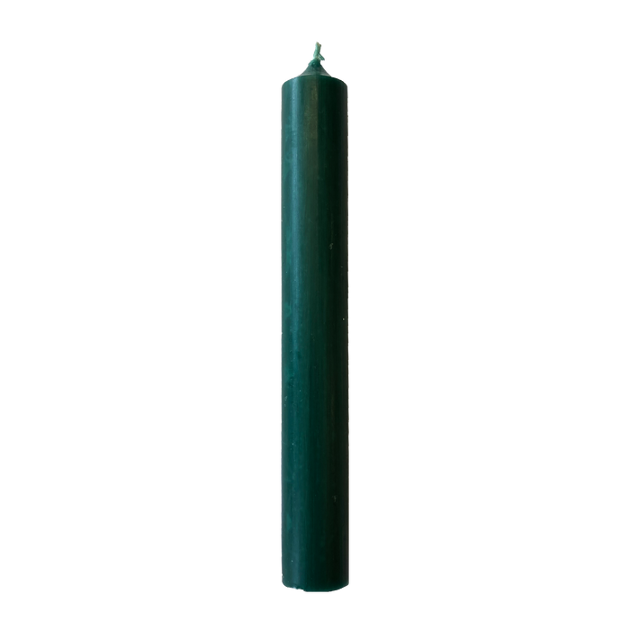 21 Dark Green, Regular Dinner Candles