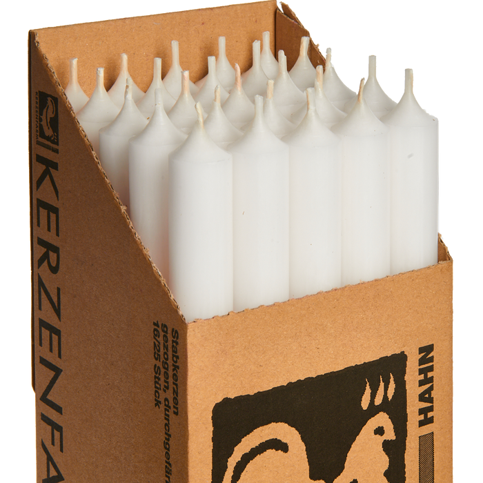 25-White , Tall Dinner Candles