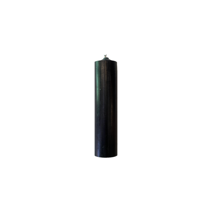 Black, Short Dinner Candles