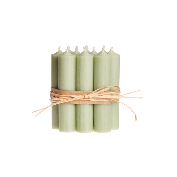 Sage, Short Dinner Candles