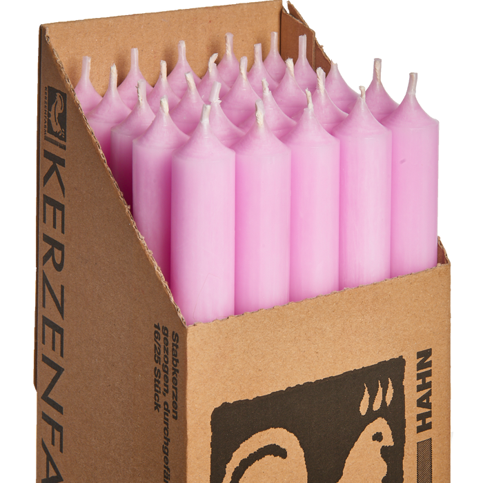 P13-Pastel Pink, Tall Dinner Candles