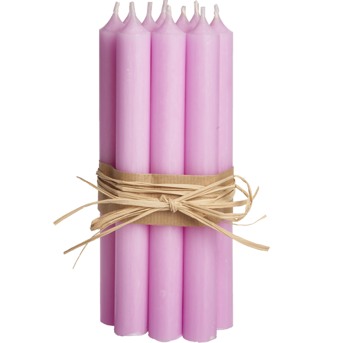 P13-Pastel Pink, Tall Dinner Candles