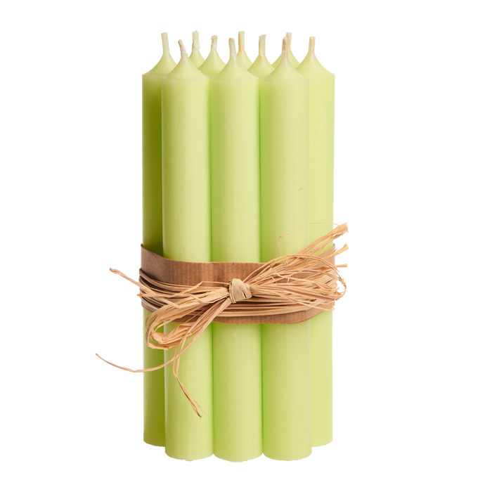 P20 Pastel Green, Regular Dinner Candles