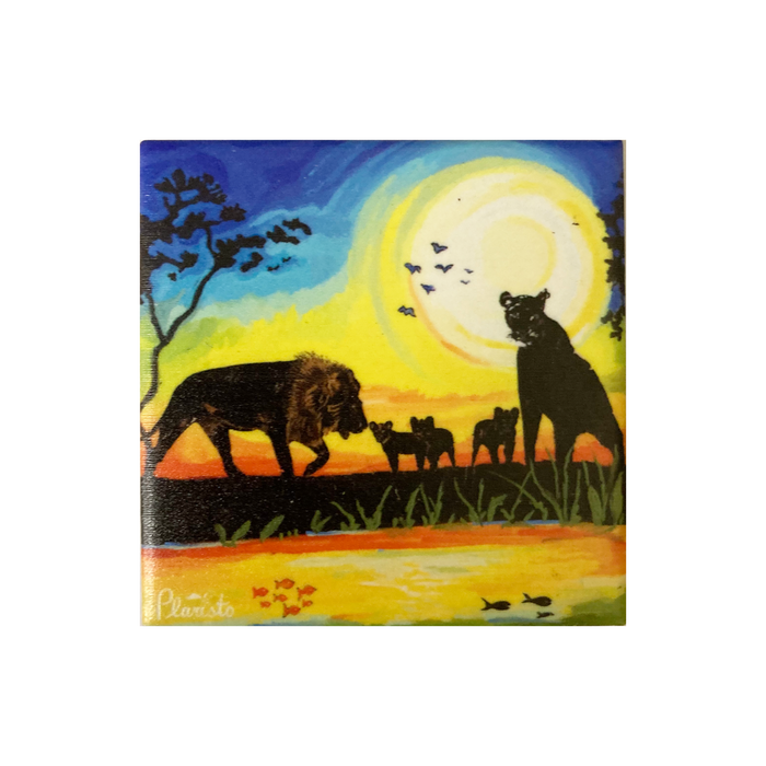 Lions Ceramic Coaster