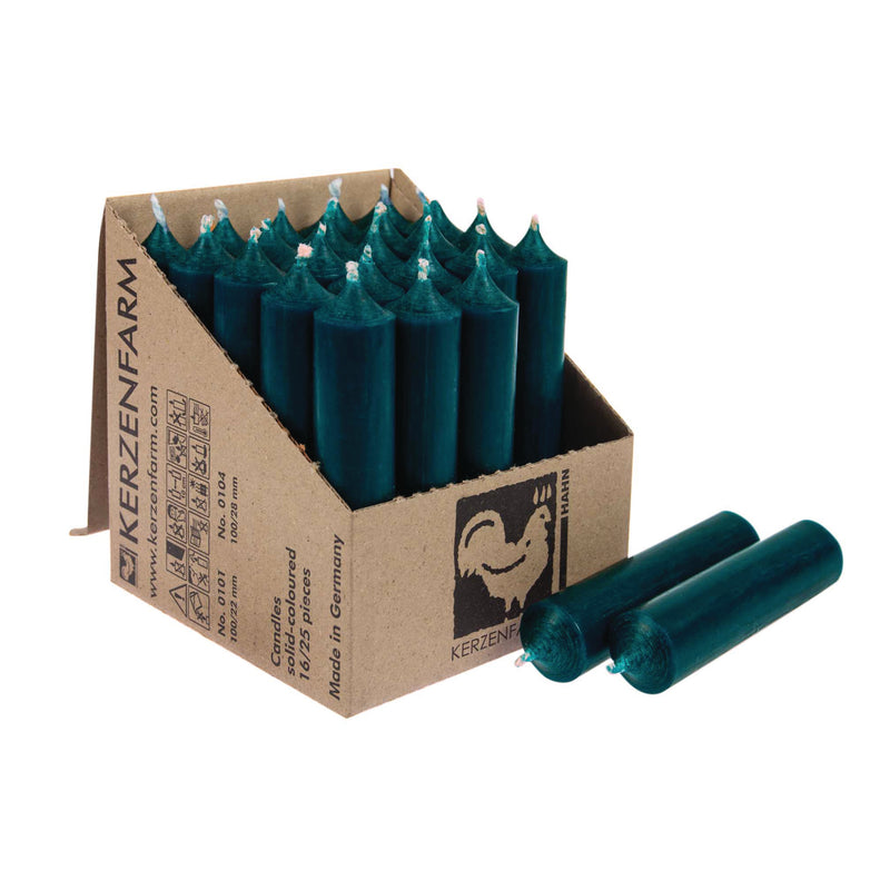 Ocean Blue, Short Dinner Candles