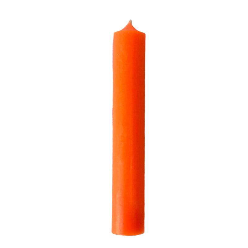 N04 Neon Orange, Regular Dinner Candles