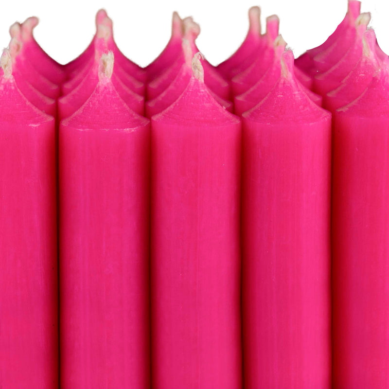 N08 Neon Pink, Regular Dinner Candles