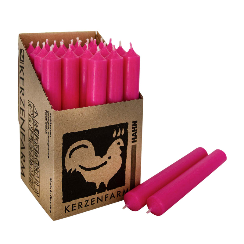 N08 Neon Pink, Regular Dinner Candles