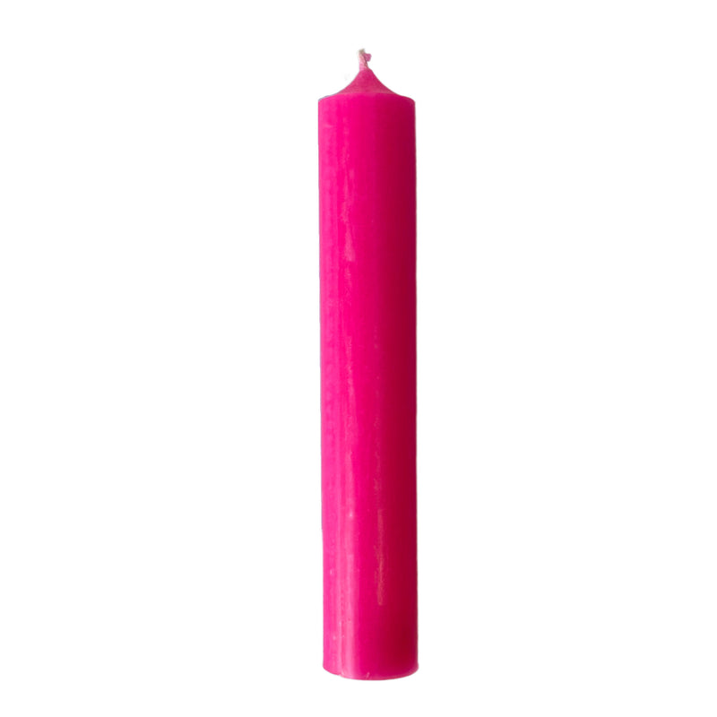 N08 Neon Pink, Regular Dinner Candles