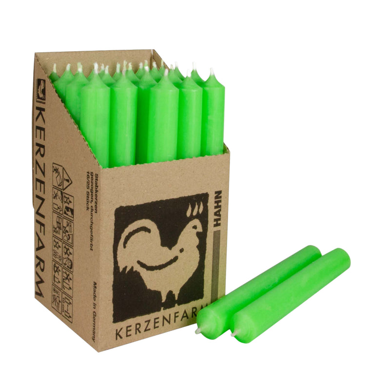 N20 Neon Green, Regular Dinner Candles