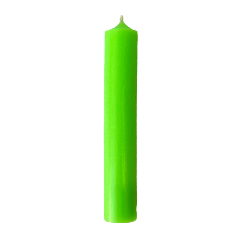 N20 Neon Green, Regular Dinner Candles