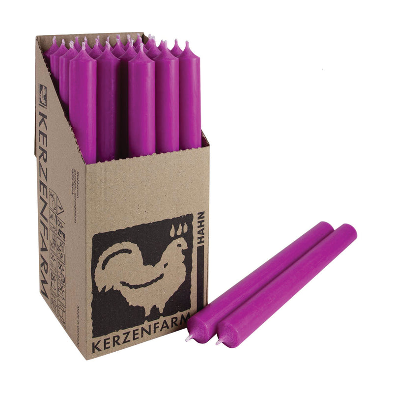 43-Fuchsia, Tall Dinner Candles