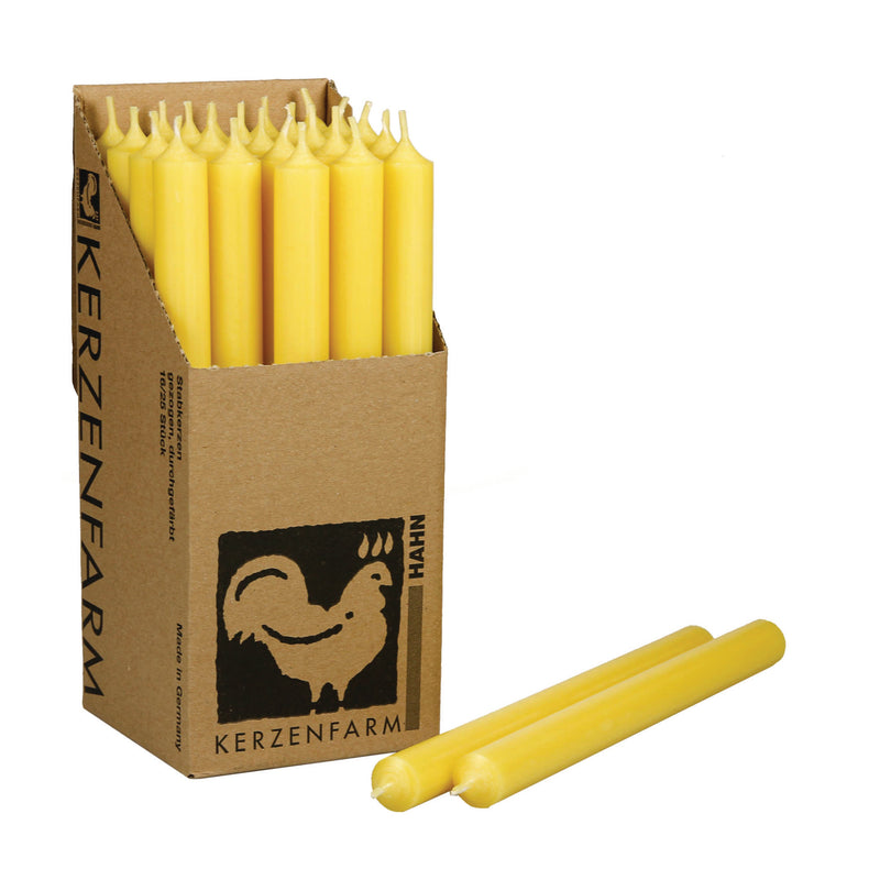 P03-Pastel Yellow, Tall Dinner Candles