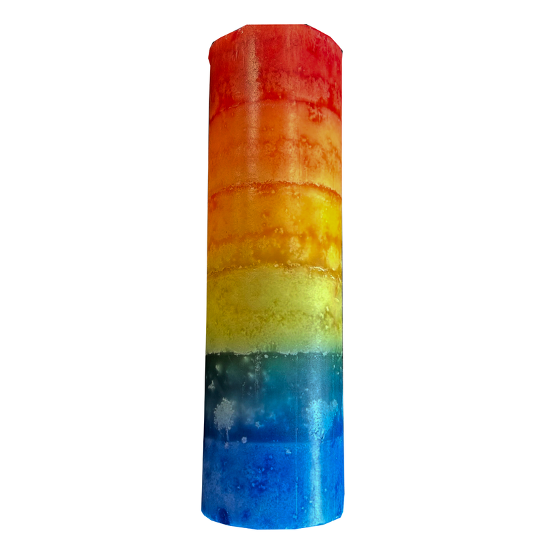 Rainbow Pillar Candle, 200 x 54mm