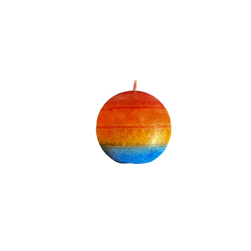 Rainbow Ball Candle, 60 x 60mm