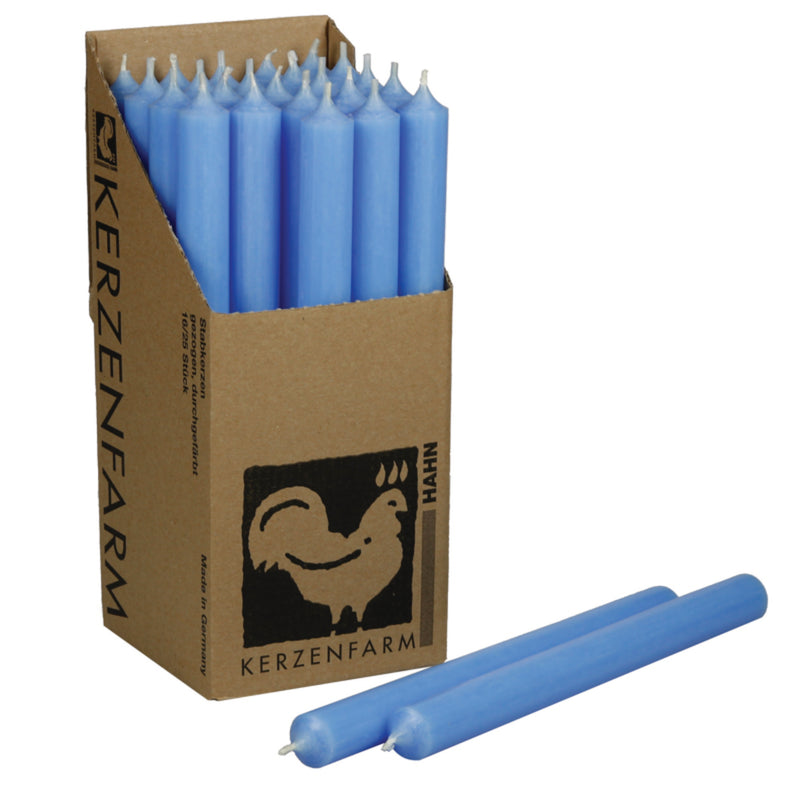 14-Light Blue, Tall Dinner Candles