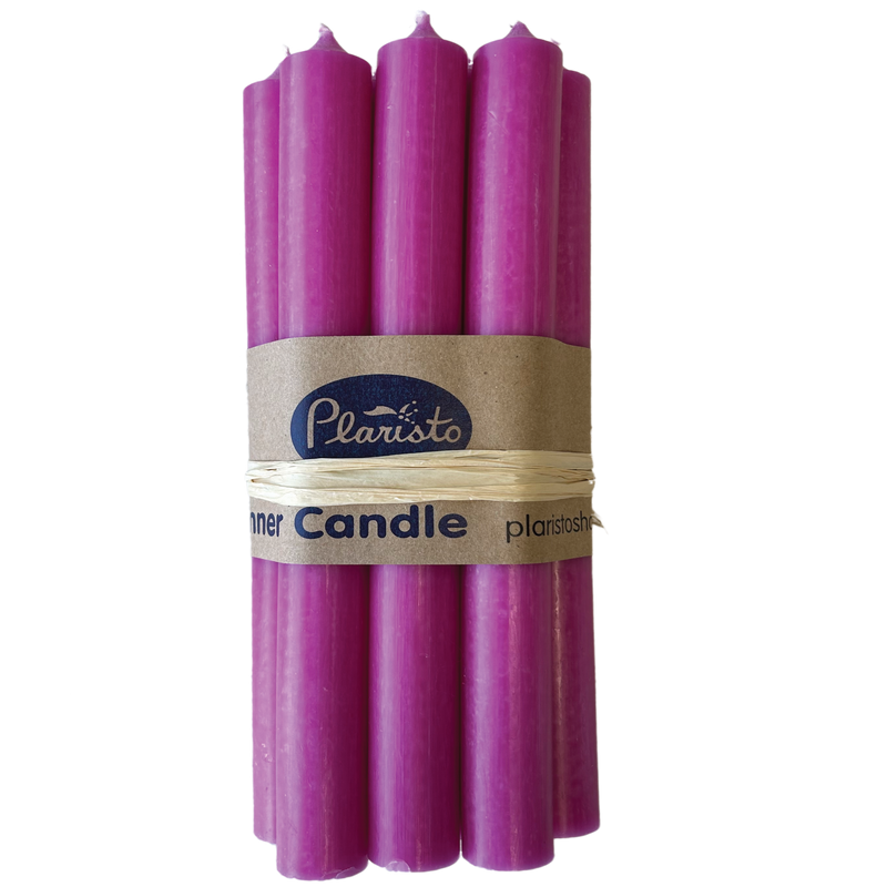 43-Fuchsia, Tall Dinner Candles