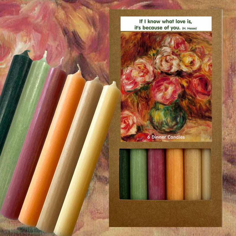 Art Illuminated – Vase with Roses Candle Set