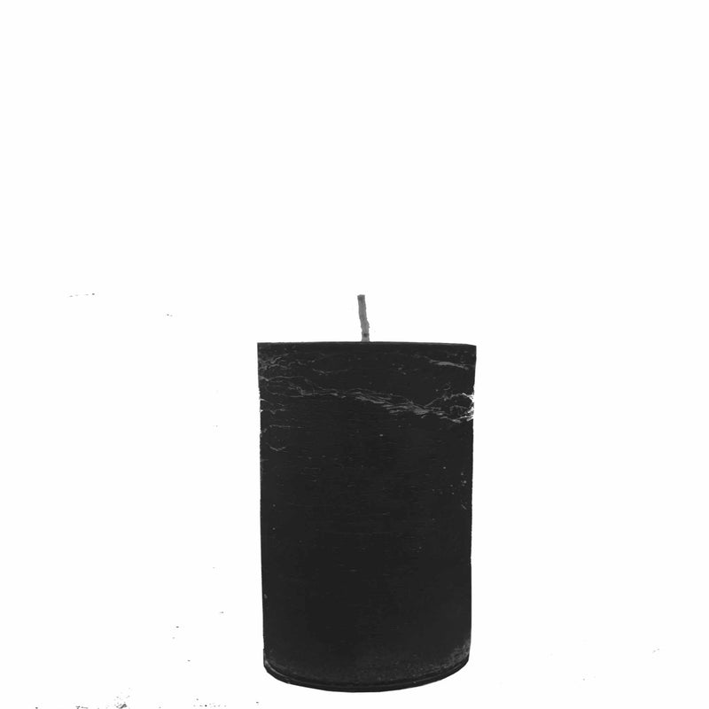 Charcoal Pillar Candle – Black Mood or Unscented