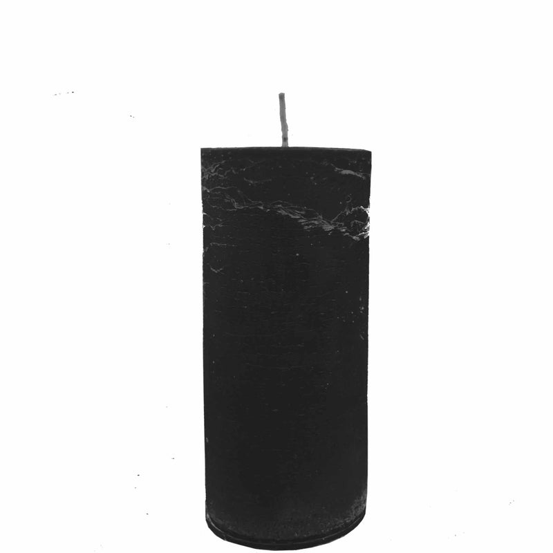 Charcoal Pillar Candle – Black Mood or Unscented